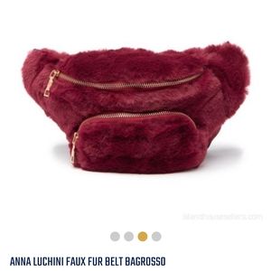 Anna Luchini Faux Fur Belt Bag